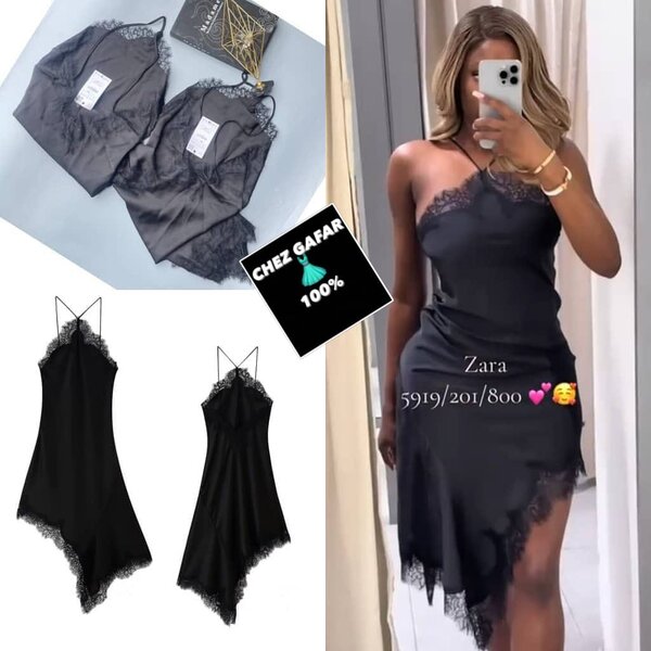 Robe nuisette en satin