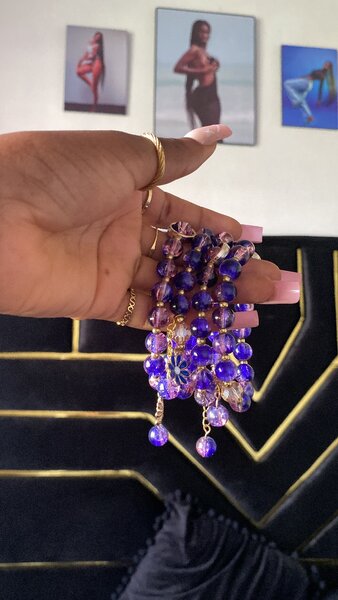 Charm beaded bracelet