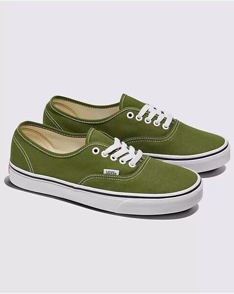 Chaussures en toile vertes Vans