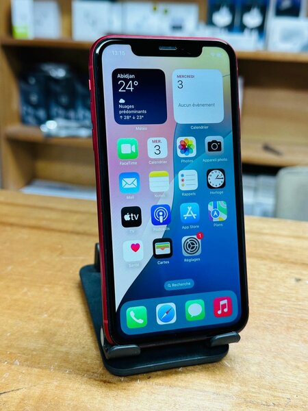 iPhone Rouge avec Support