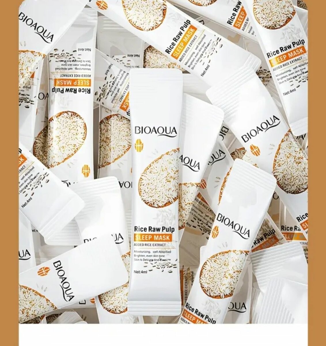 Lot de 20 Masques de Sommeil en Pâte de Riz Brute