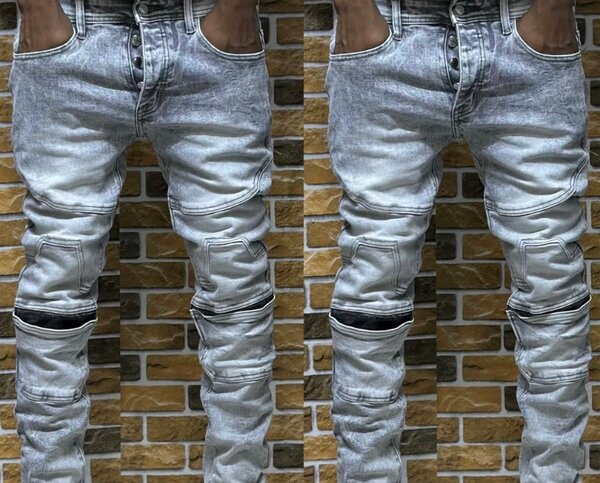 Jeans cargo décontractés homme
