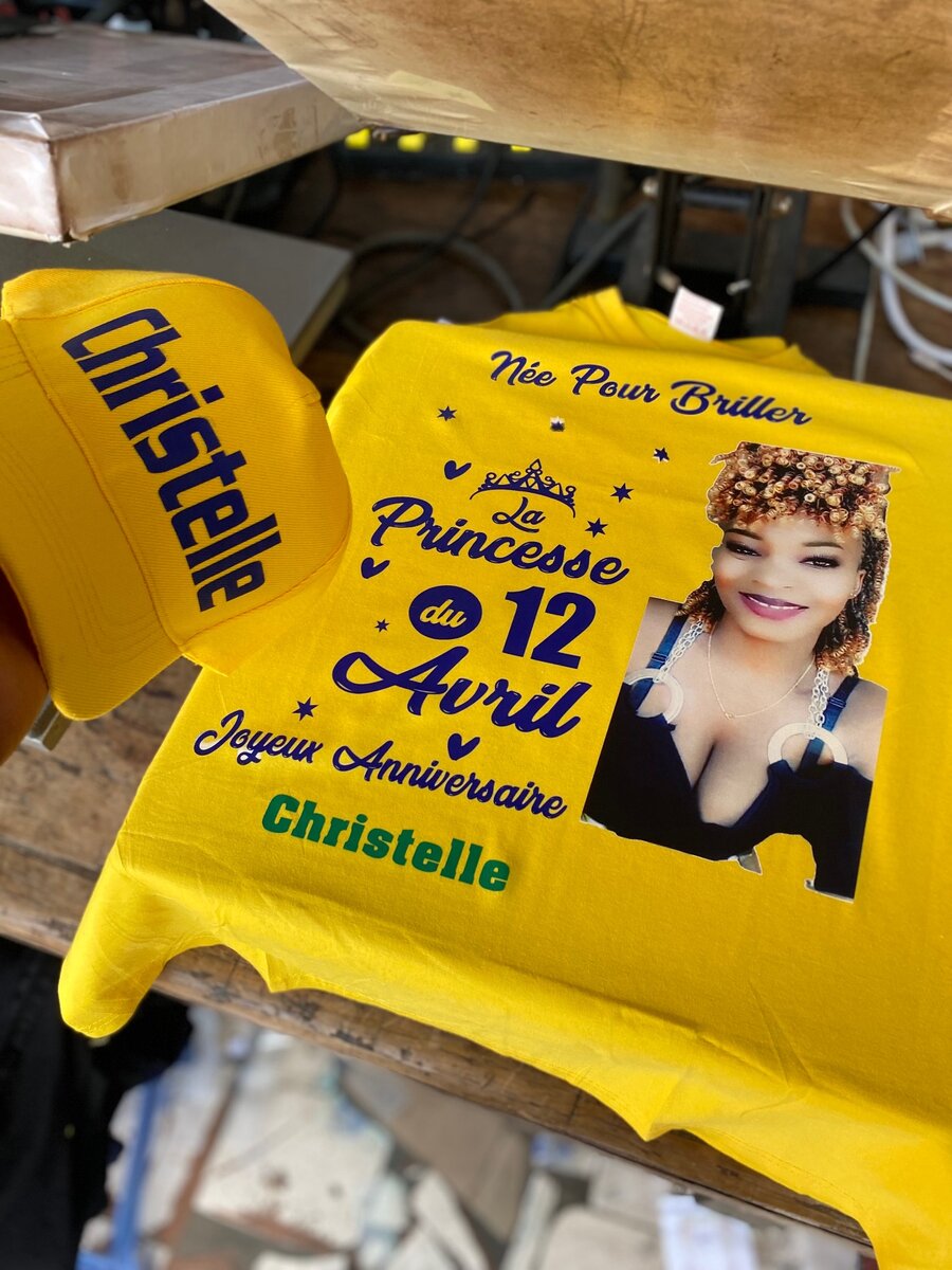 T shirt d´anniversaire