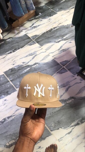 Casquette Beige Design NY