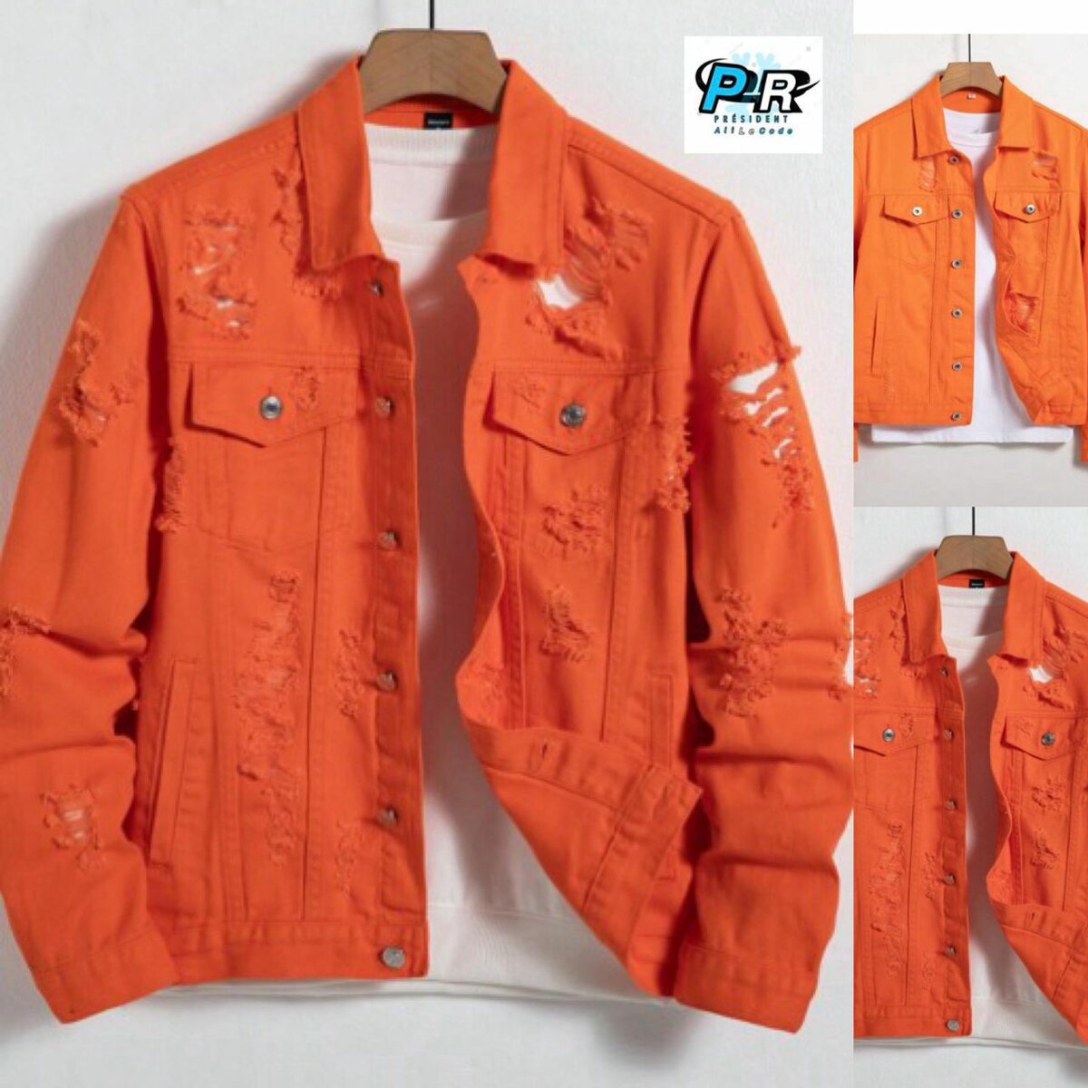 Veste en jean décontractée homme