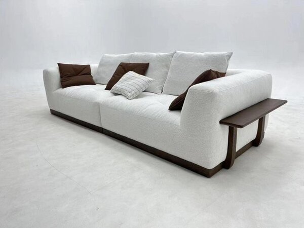 Canapé moderne en tissu blanc