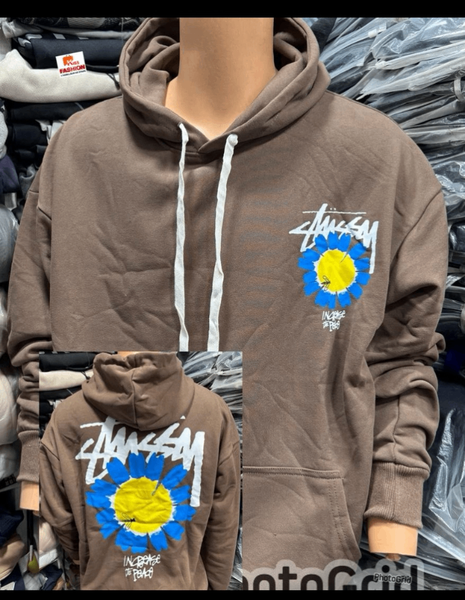 Hoodie Stussy Marron