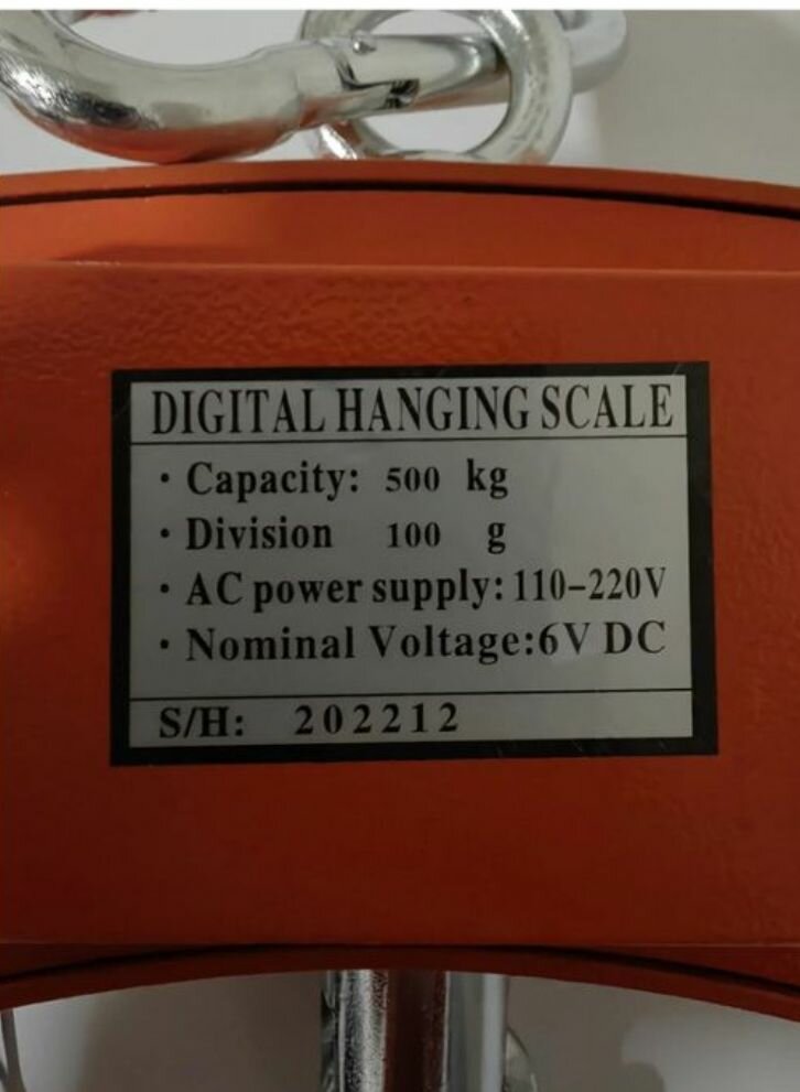 Balance Suspéndue Digitale 500Kg