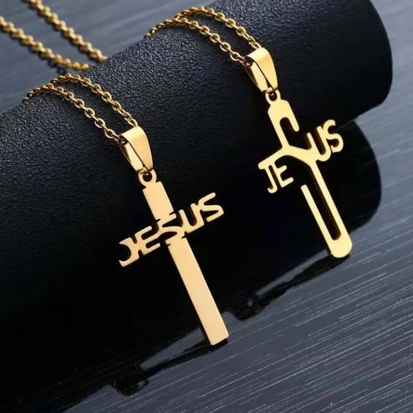 Pendentif croix 'Jesus'