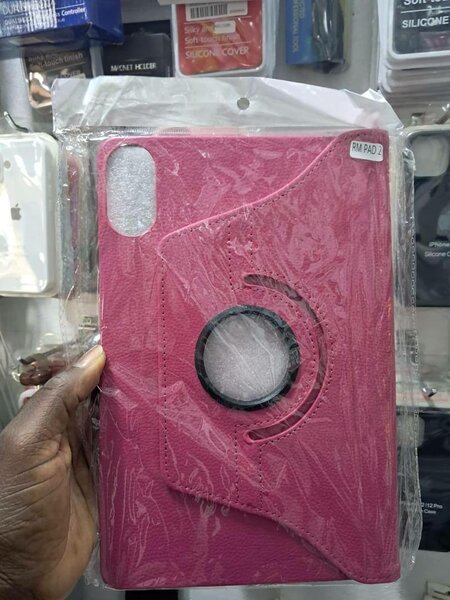 Housse rotative pour iPad rose