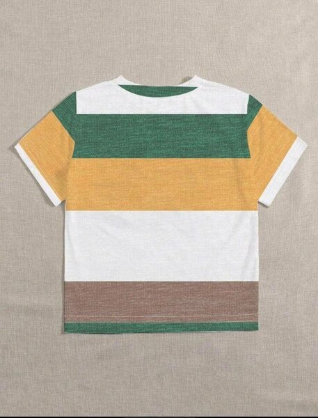 T-shirt rayé coloré pour femme