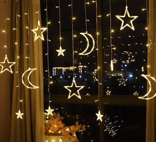 Гирлянда луна со звездой 🌙