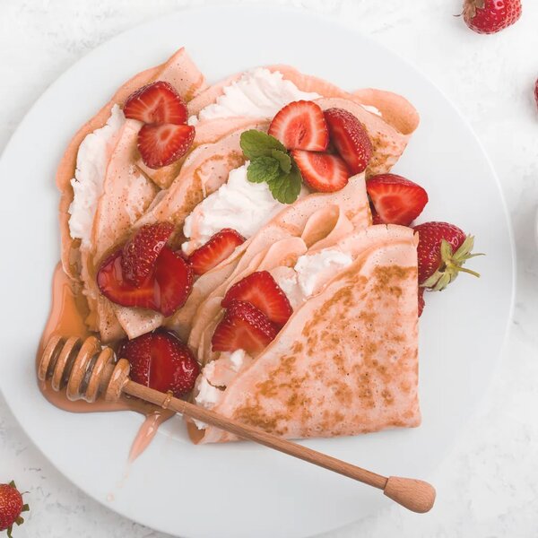 Crêpes aux Fraises Gourmandes