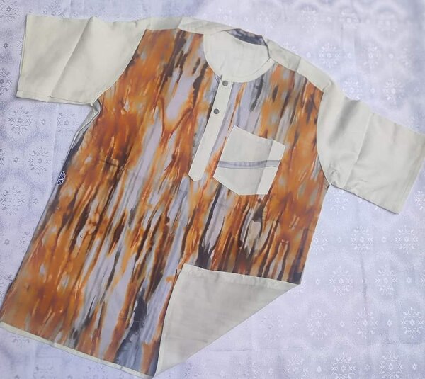 Chemises beige-orange