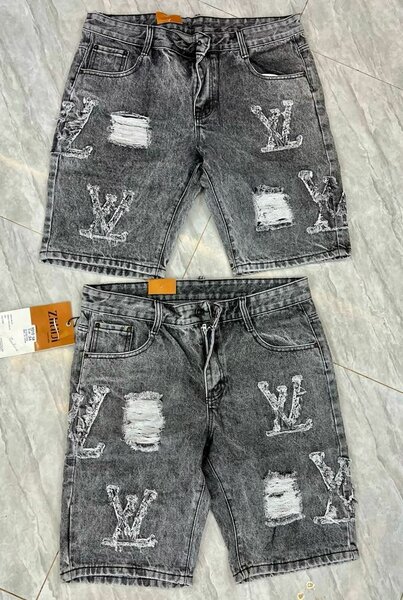 Shorts en jean déchiré homme