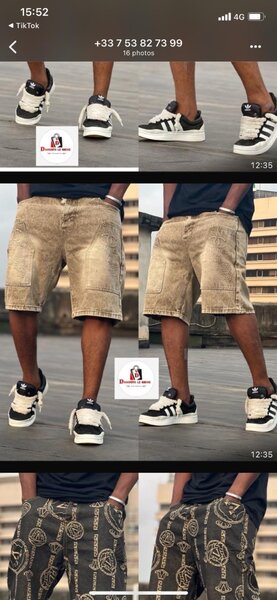 Shorts cargo en coton élégant