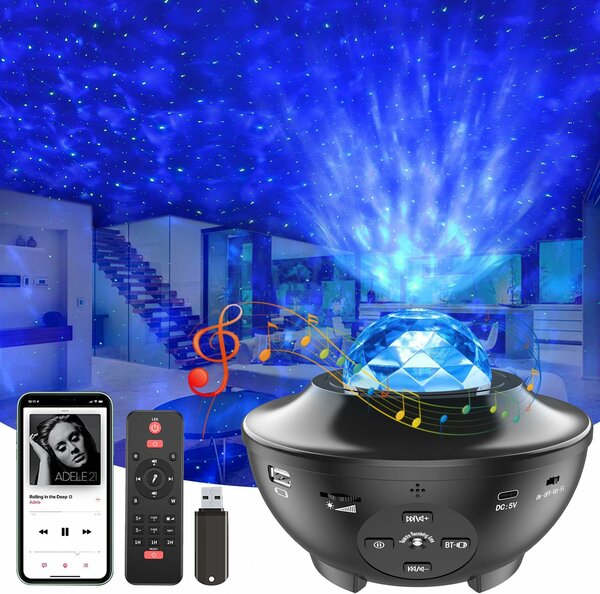 Projecteur étoiles LED Bluetooth