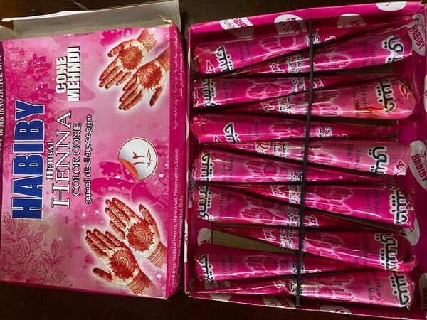 Cones de henné naturels