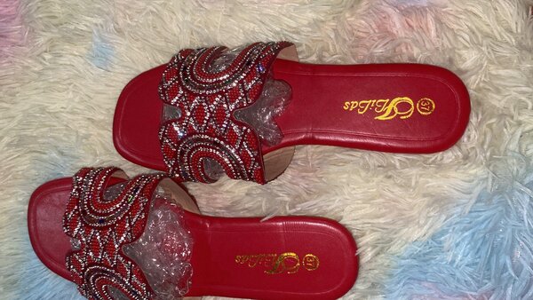 Sandales en strass glamour