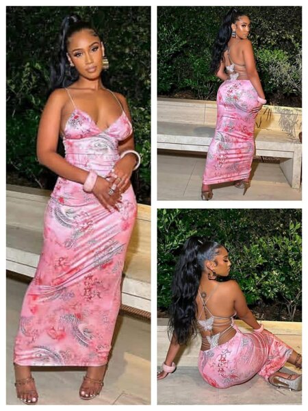 Robe longue fleurie chic