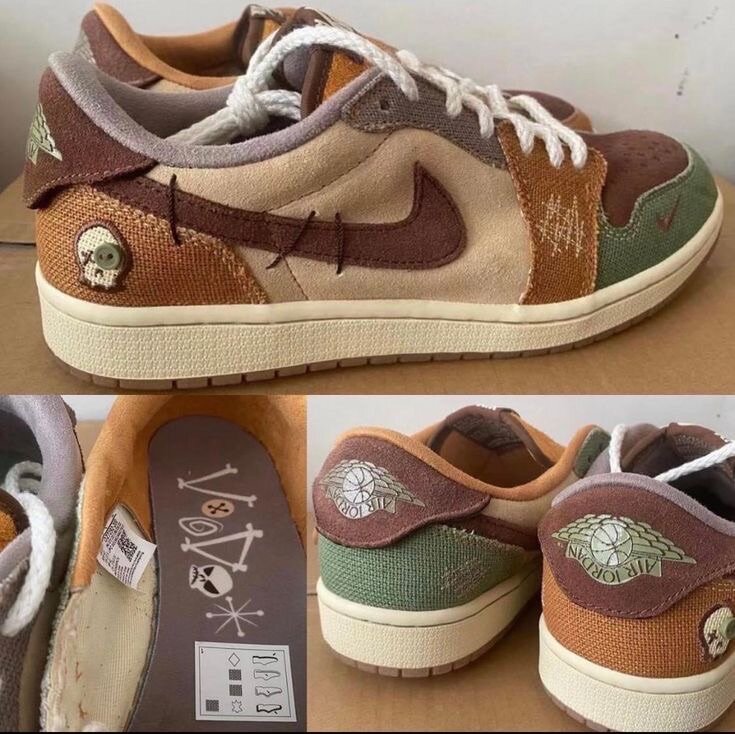 AIR JORDAN 1 LOW - OG ZION WILLIAMSON VOODOO( avec carton )