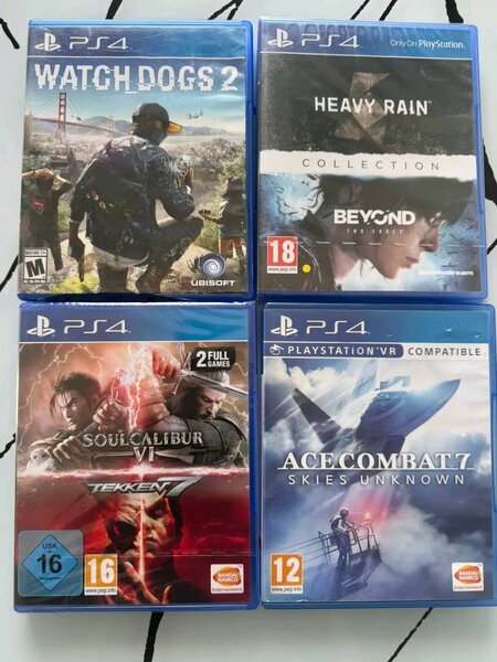 Lot de cd PS4 classiques