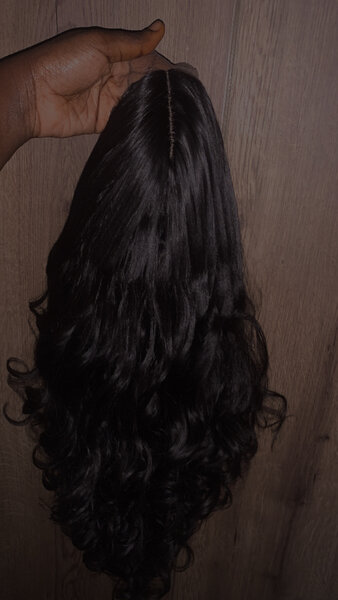 Perruque closure bouclée