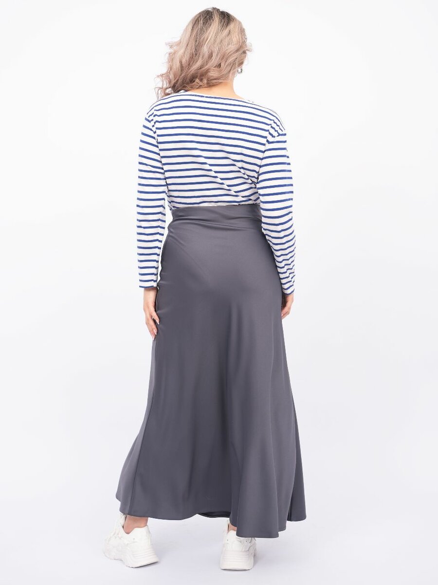 Атласная юбка макси