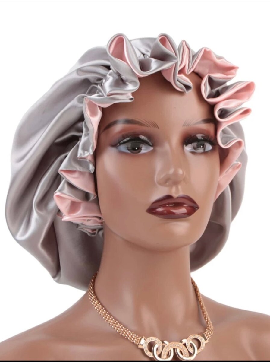 Satin hair bonnet