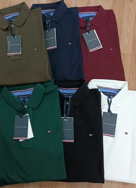 Polos colorés en coton