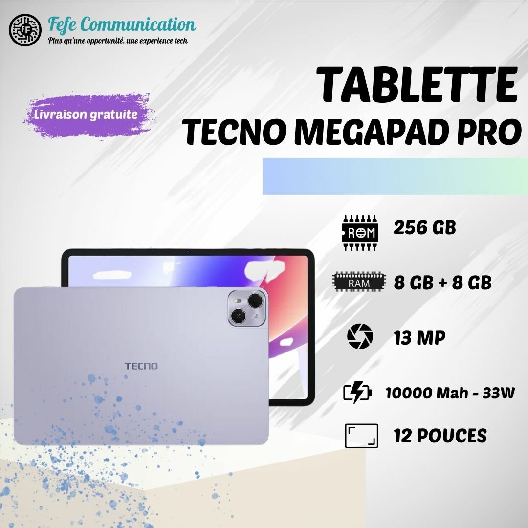 Tablette Tecno MegaPad Pro 12"