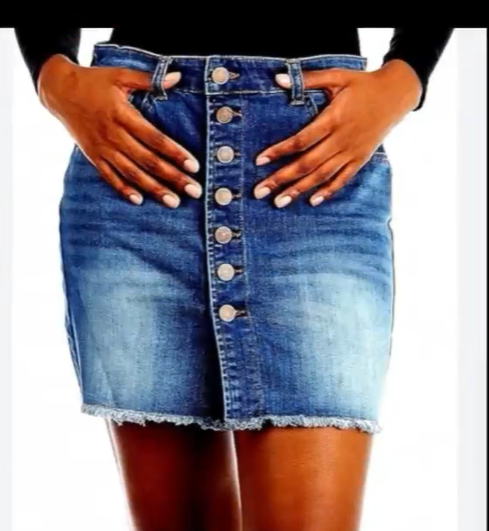 Mini skirts, denim