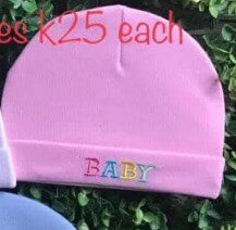Hat with the inscription Baby pink