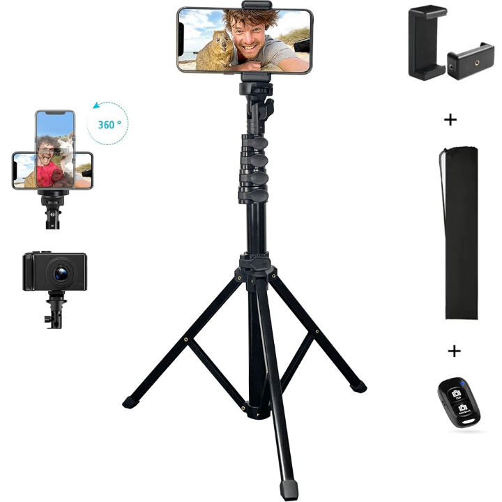 Trépied selfie rotatif 360°