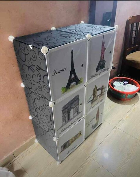 Armoire modulaire à 6 cubes