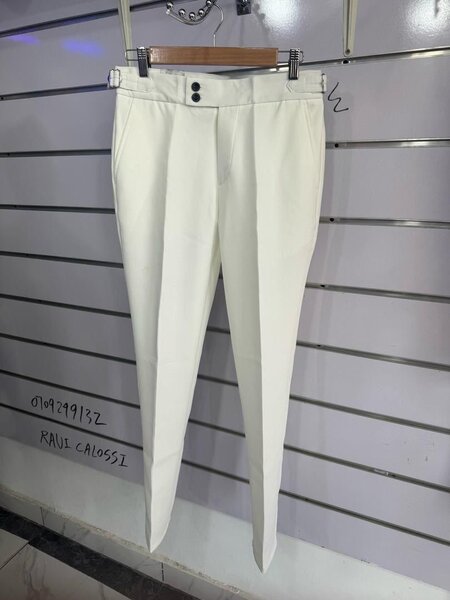 Pantalon habillé blanc élégant
