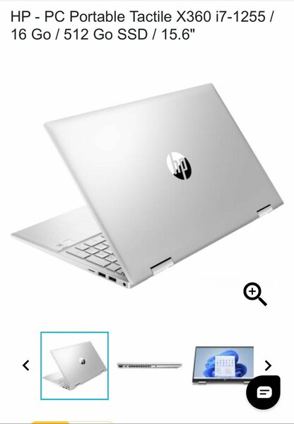 Ordinateur Portable Tactile HP