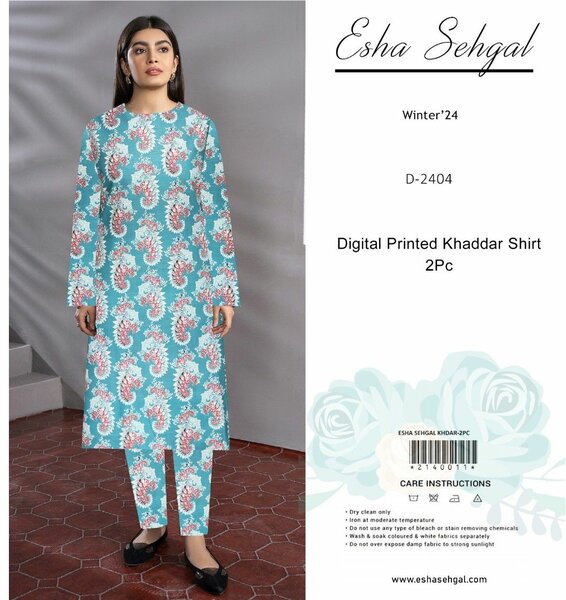 Esha Sehgal Printed Khaddar Suit