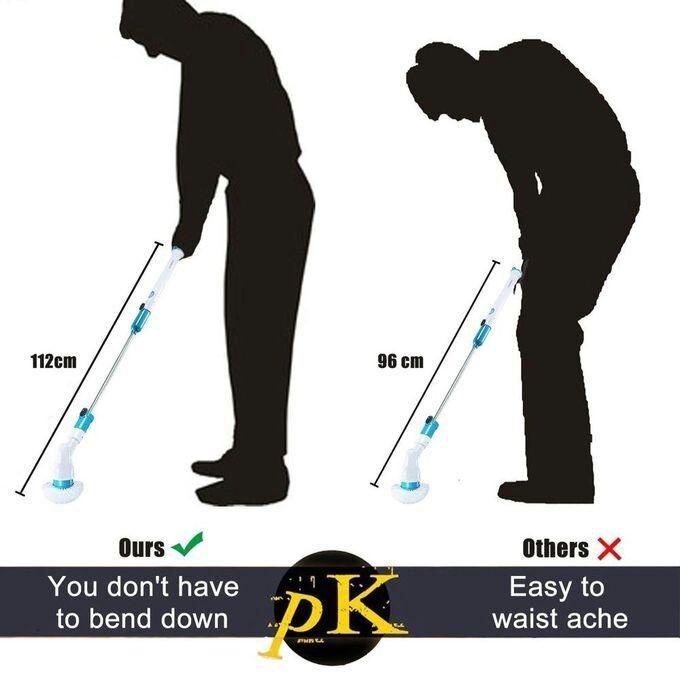 Electric Spin Scrubber Cordless Rechargeable Bathroom Scrubb