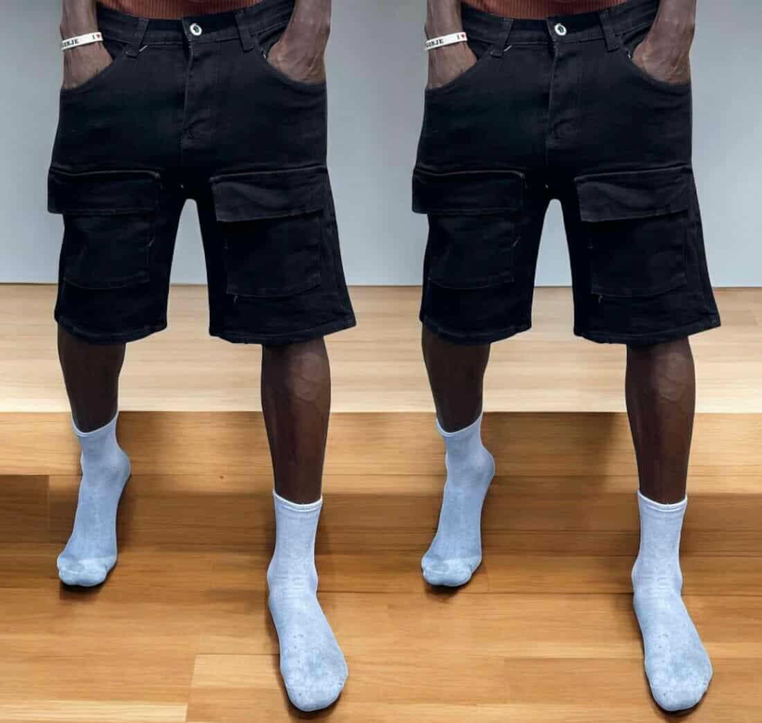 Shorts homme tendance denim