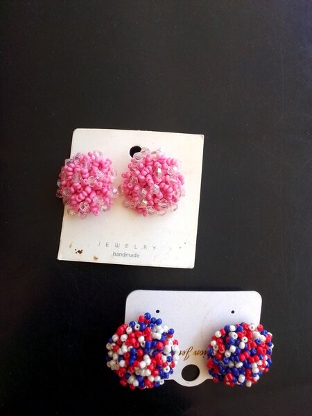 Boucle d'oreilles en perles