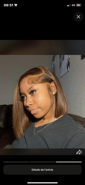 Perruque Bob en Dentelle Naturelle