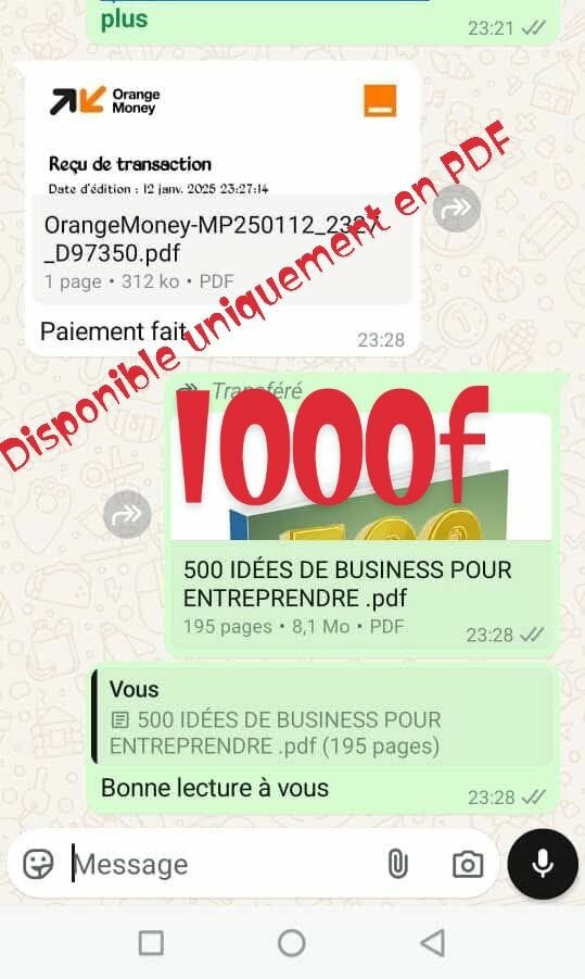 500 Idées de Business PDF