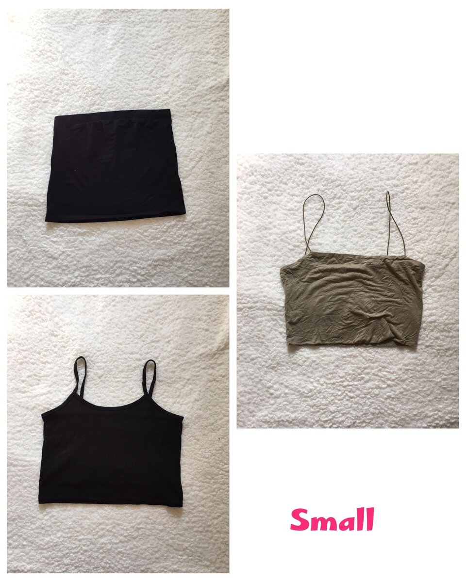Salaula crop tops and tops