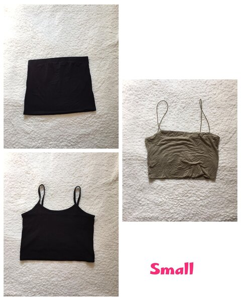 Salaula crop tops and tops