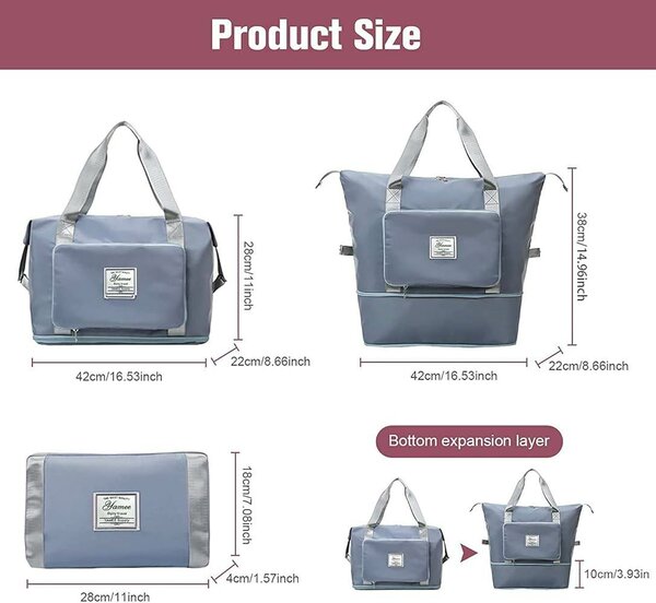 Sac de voyage multifonction imperméable et pliant