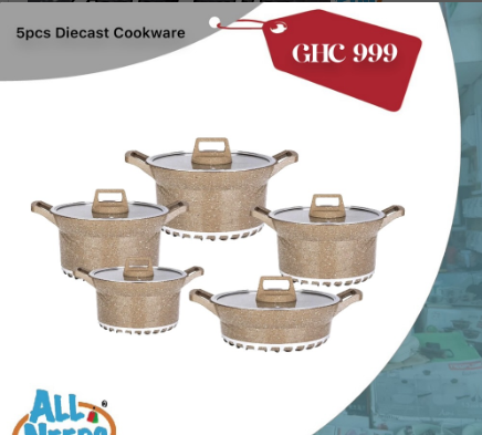 5pcs Diecast Cookware