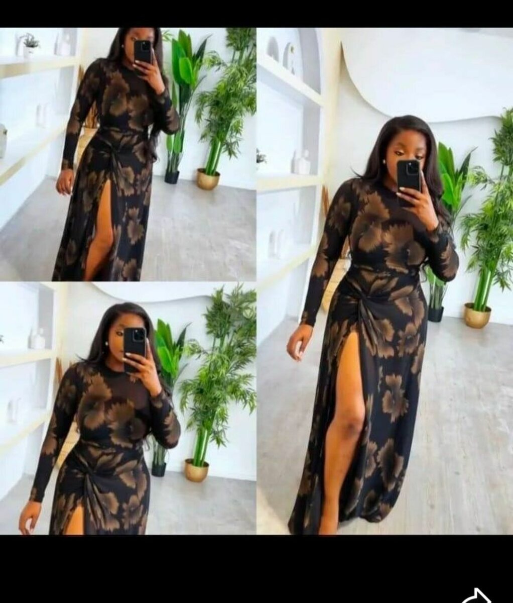 Robe Chic à Fleurs Fendue