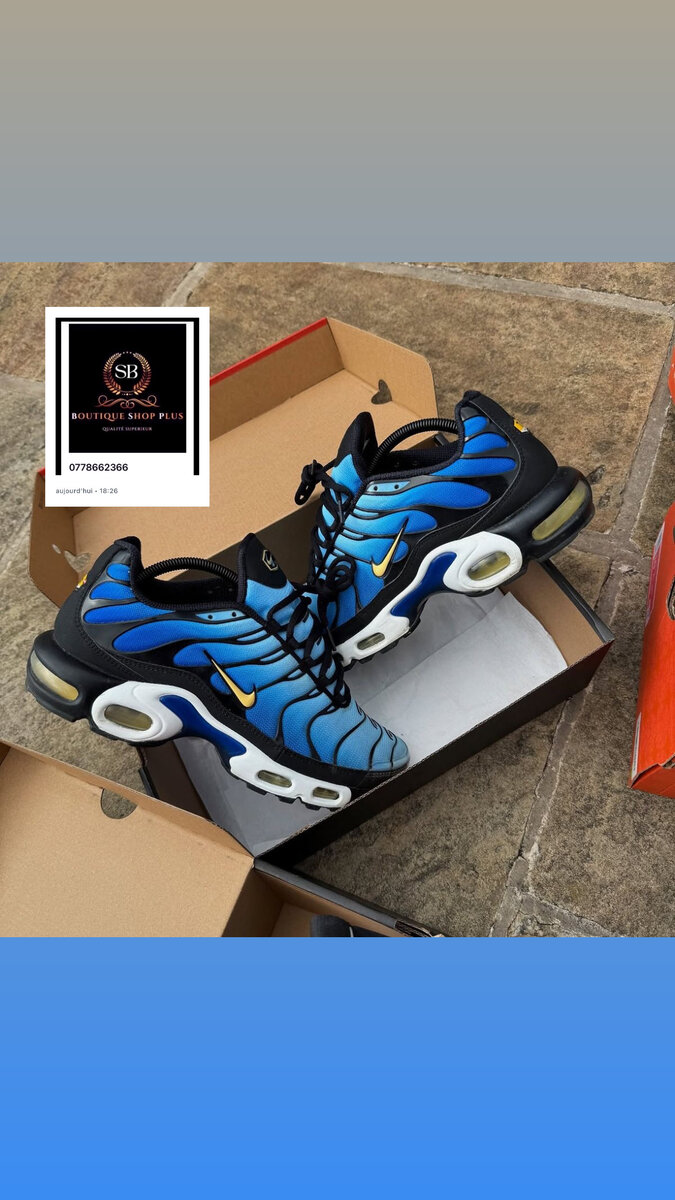 Baskets Air Max Tuned Bleues