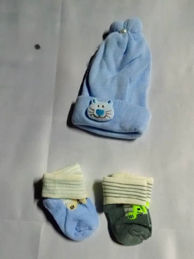 Infant Beanie and Sock Set